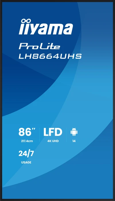 iiyama ProLite LH8664UHS-B3AG, 85.6"