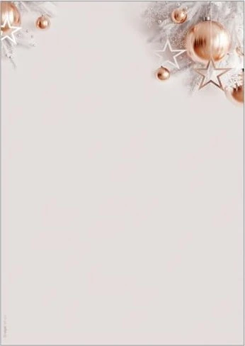Sigel Weihnachtsmotiv Christmas in Rose Kunstdruckpapier rosé, A4, 90g/m², 100 Blatt