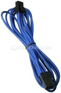 BitFenix Alchemy 6-Pin PCIe Verlängerung 45cm, sleeved blau