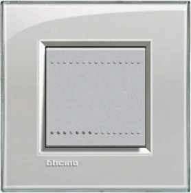 Bticino Livinglight Abdeckrahmen 1-fach, eisgrau