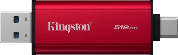 Kingston Dual Portable SSD 512GB rot, USB-A + USB-C, USB 3.2 Gen 2×1