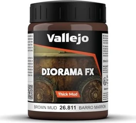Vallejo Weathering Effects Thick Mud brown, 200ml
