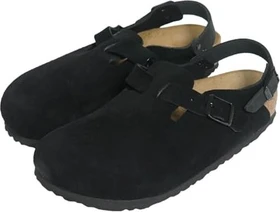 Birkenstock Tokio Veloursleder schwarz