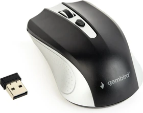 Gembird Wireless Optical Mouse 4B-04 silber/schwarz, USB