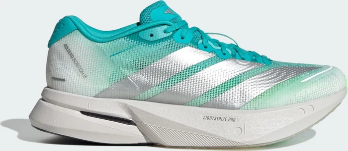 adidas Adizero Boston 13 hi-res aqua/matte silver/grey one (Damen)