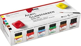 Kreul Hobby Line Acryl Glanzfarben Farbset, 6-tlg.