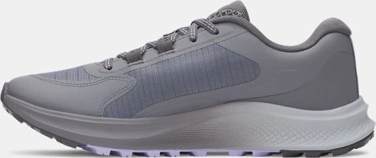 Under Armour Charged Bandit Trail 3 titan gray/castlerock/purple crest (Damen)