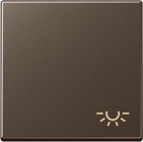 Jung Serie A Wippe mit Symbol Licht, mokka