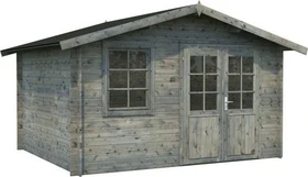 Palmako Klara 10.4m² Gartenhaus grau tauchgrundiert