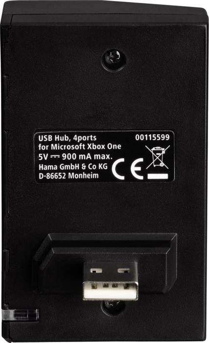 Hama USB-Erweiterung 4-fach Adapter schwarz (Xbox One)