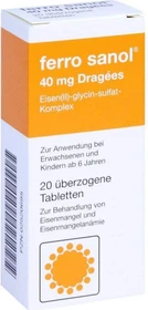 Ferro Sanol 40mg Dragees, 20 Stück