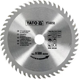 Yato YT-6058 HM Kreissägeblatt 48Z, 160x2x20mm, 1 Stück