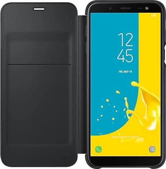 Samsung Wallet Cover für Galaxy J6 (2018) schwarz
