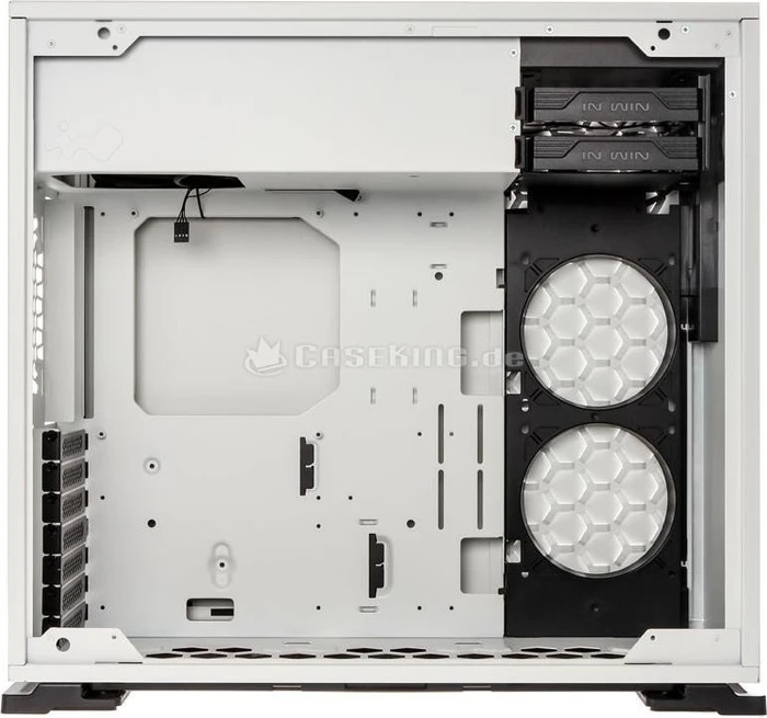 In Win 101C, weiß, Glasfenster