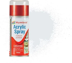 Humbrol Acrylic Spray Paint 191 chrome silver metallic, 150ml