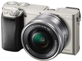 Sony Alpha 6000 silber mit Objektiv E PZ 16-50mm 3.5-5.6 OSS