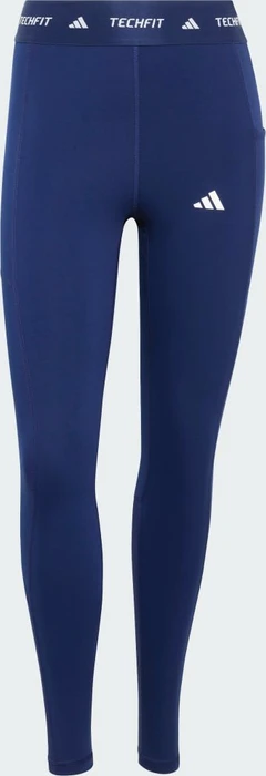 adidas TECHFIT Stash Pocket Full-Length Hose lang dark blue (Damen)
