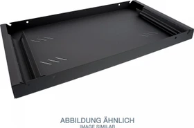 Triton Fachboden perforiert, schwarz, 1HE