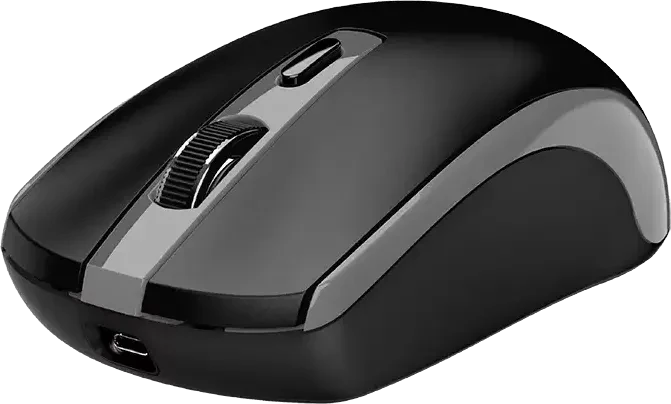 Genius ECO-8150 Copilot Wireless Rechargeable Optical Mouse schwarz/grau, USB