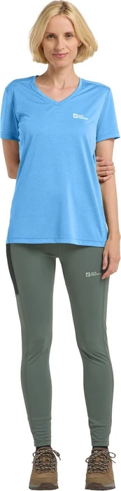 Jack Wolfskin Crosstrail Funktionsshirt kurzarm mid blue (Damen)
