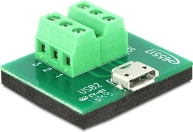 DeLOCK Micro-USB [Buchse] auf 6-Pin-Terminalblock Adapter (65517)