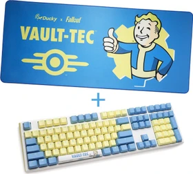 Ducky x Fallout Vault-Tec Limited Edition One 3 + Mauspad, PBT, MX RGB RED, USB, DE