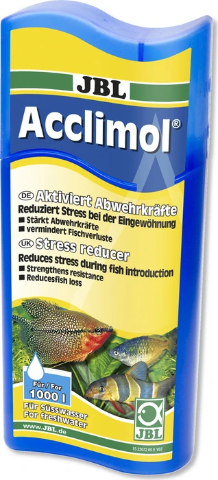 JBL Acclimol Wasseraufbereiter für Süßwasser-Aquarien zur Eingewöhnung von Fischen und Wirbellosen