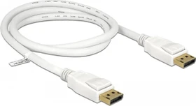 DeLOCK DisplayPort 1.2 Kabel 4K 60Hz weiß, 1m