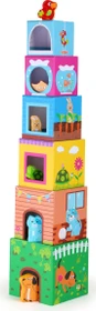 Legler Small Foot Stapelwürfel mit Figuren Haustiere