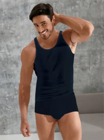 Schiesser Sportslip mit Eingriff Feinripp Slip navy (Herren)