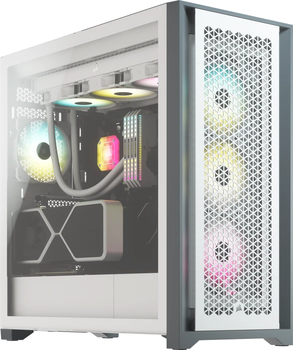 Corsair 5000D Airflow, weiß, Glasfenster