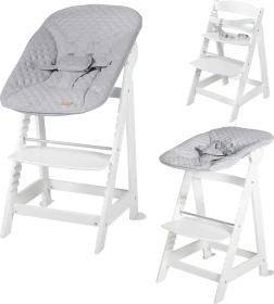 roba 2in1 Treppenhochstuhl Born Up grau