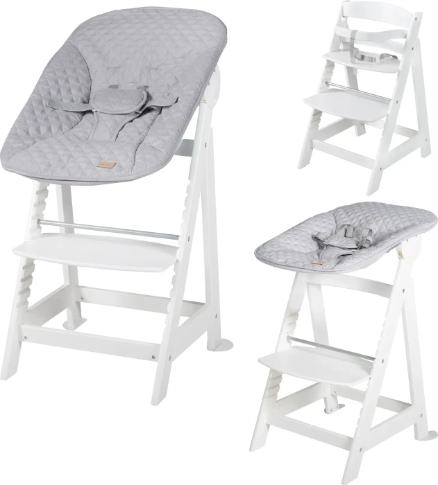 roba 2in1 Treppenhochstuhl Born Up grau