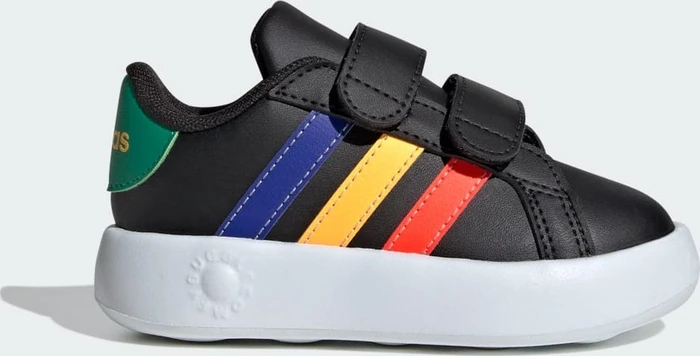 adidas Grand Court 2.0 core black/lucid blue/court green (Junior)