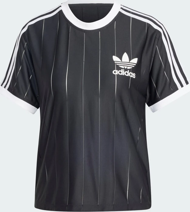 adidas Adicolor 3-Streifen Pinstripe T-Shirt kurzarm schwarz (Damen)