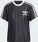adidas Adicolor 3-Streifen Pinstripe T-Shirt kurzarm schwarz (Damen) Vorschaubild