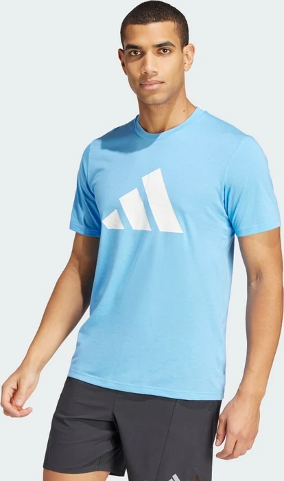 adidas Train Essentials Feelready Logo Funktionsshirt kurzarm blue burst/white (Herren)