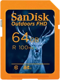 SanDisk Outdoors FHD R100 64GB, UHS-I U1, Class 10