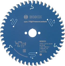 Bosch Professional Expert for High-Pressure Laminate Kreissägeblatt 48Z, 160x1.6x20mm, 1 Stück