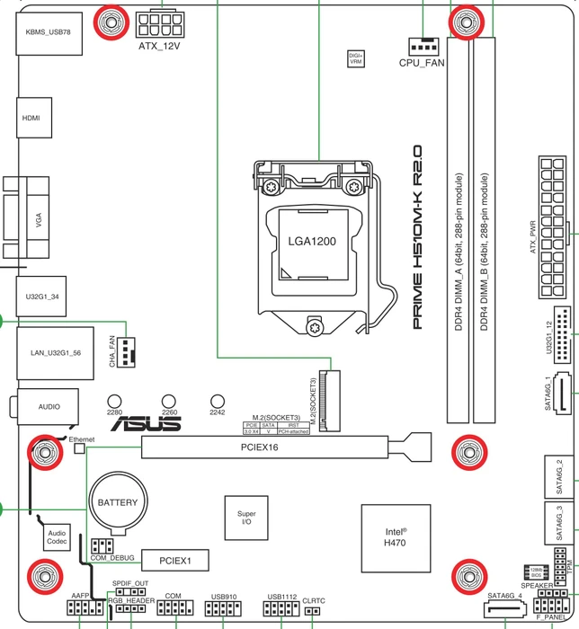 ASUS Prime H510M-K R2.0 (Intel 1200)