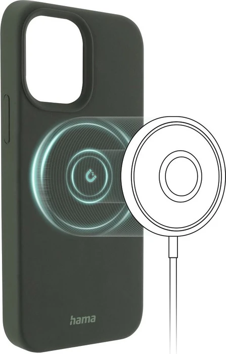 Hama Cover MagCase Finest Feel Pro für Apple iPhone 13 Pro Max grün