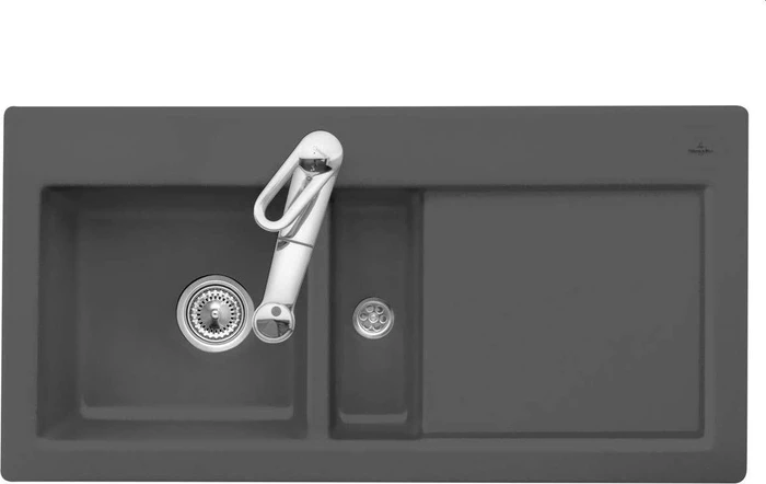 Villeroy & Boch Subway 60 Einbau Becken links graphite