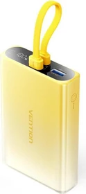 Vention Power Bank 22.5W (USB-C & Lightning Cable) 10000mAh gelb (FHZY0)