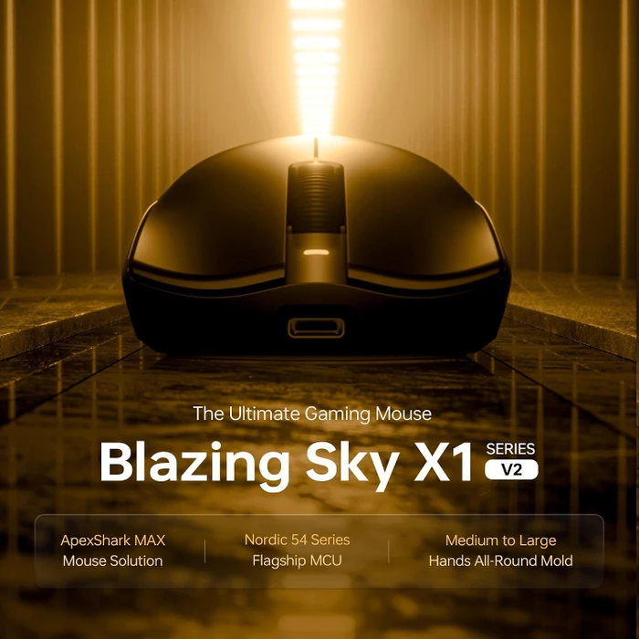 ATK Blazing Sky X1 V2 Air+ 8K Wireless, orange, USB