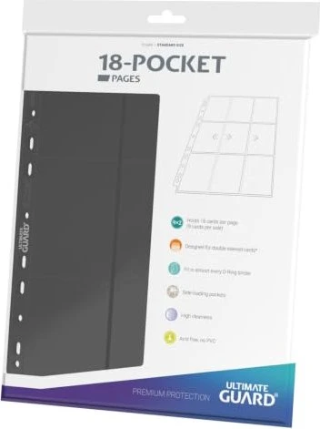 Ultimate Guard Pages 18-Pockets grau, 10 Stück