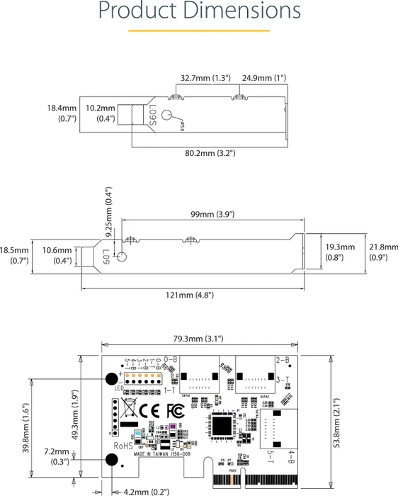 StarTech SATA-Controller, 6x SATA, PCIe 3.0 x4