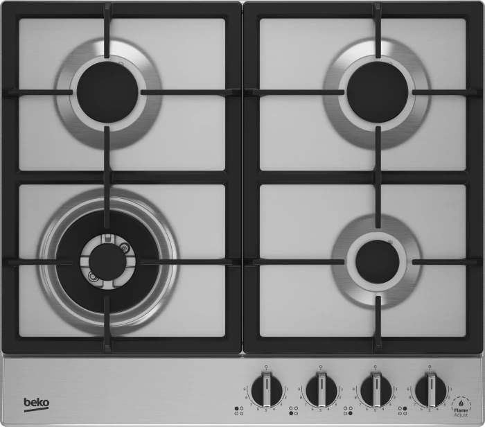 Beko HIAW64325SX Gas-Kochfeld autark