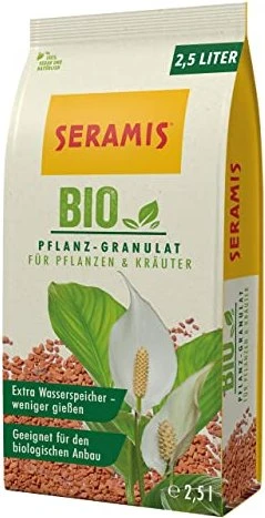 Seramis Bio-Pflanz-Granulat für Pflanzen und Kräuter, 2.5l