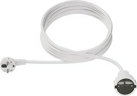 Bachmann Netzkabel Schuko-Verlängerung weiß, 4m