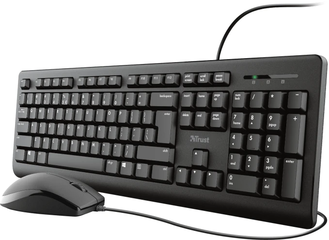 Trust Primo Tastatur & Maus Set, USB, DE